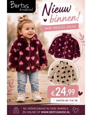 Zijn deze jasjes niet super schattig? 🥰 
www.bertusmode.nl...
