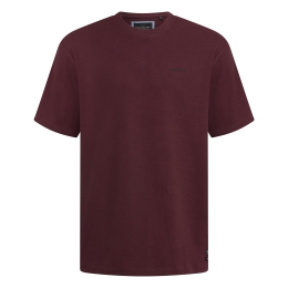 Stonecast Tetson men W10482 heren T-Shirt km Wijnrood
