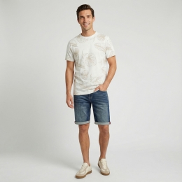 CARS jeans & casuals Sorro heren T-Shirt km Offwhite