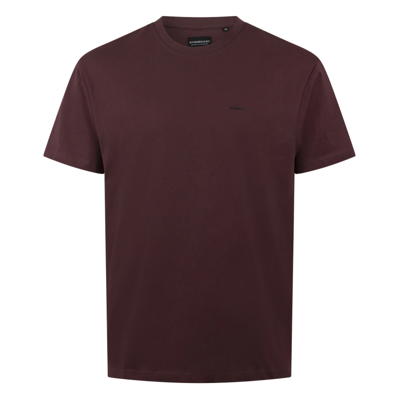 Stonecast Bern men W20474 t-shirts Wijnrood