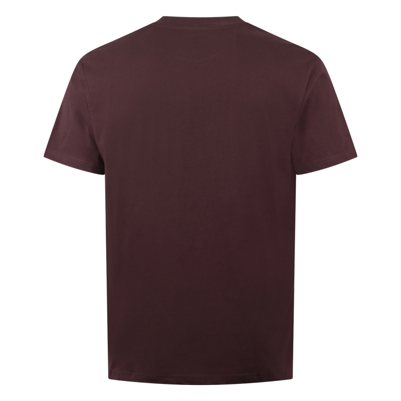 Stonecast Bern men W20474 t-shirts Wijnrood