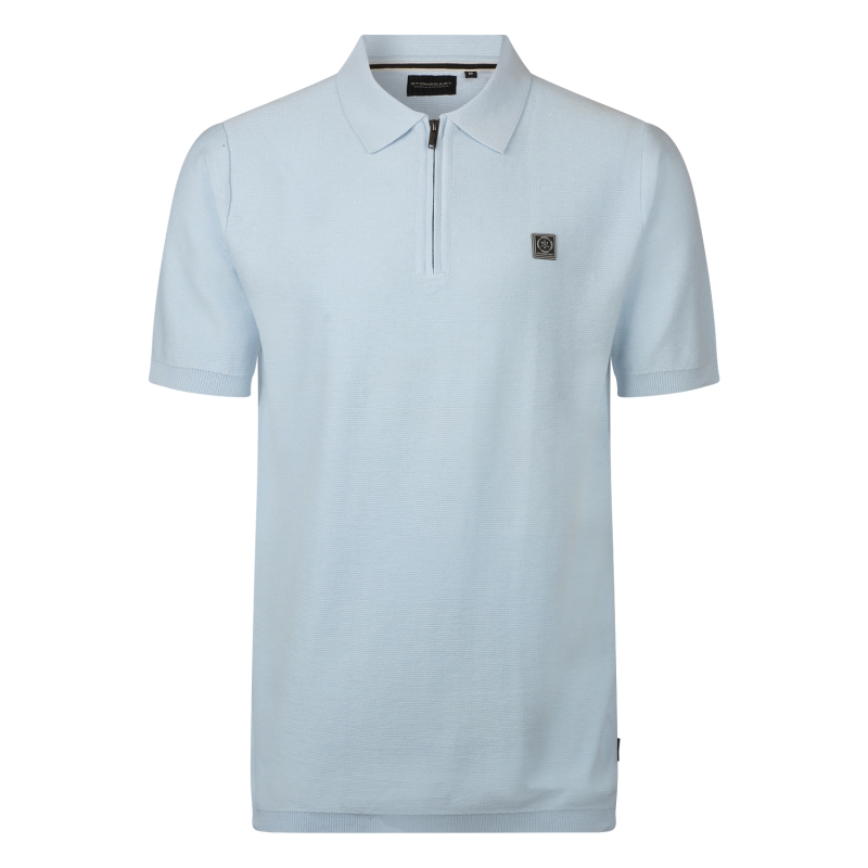 Stonecast Alva men Z10362 polo's Pastel blauw