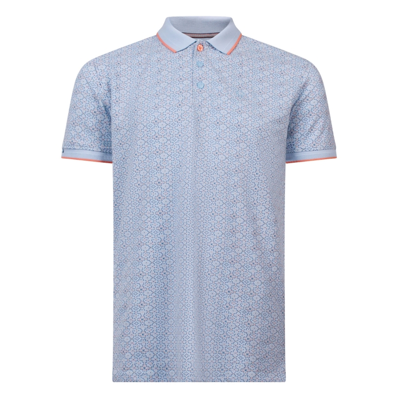 Stonecast Arno men Z10377 polo's Pastel blauw