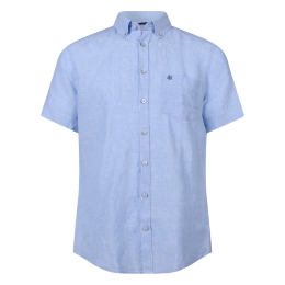 Stonecast Lino Z10589 heren overhemd km Blauw licht