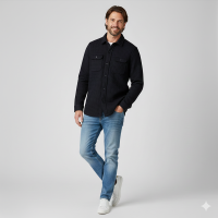 CARS jeans & casuals Marcker overhemden Zwart