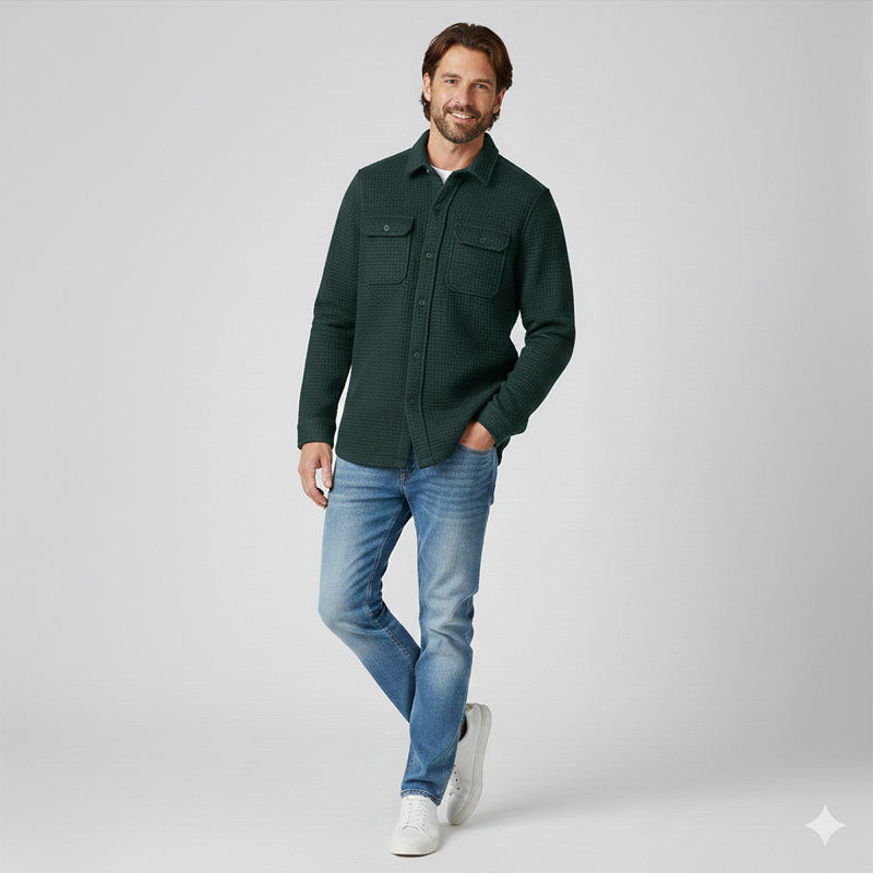 CARS jeans & casuals Marcker overhemden army groen