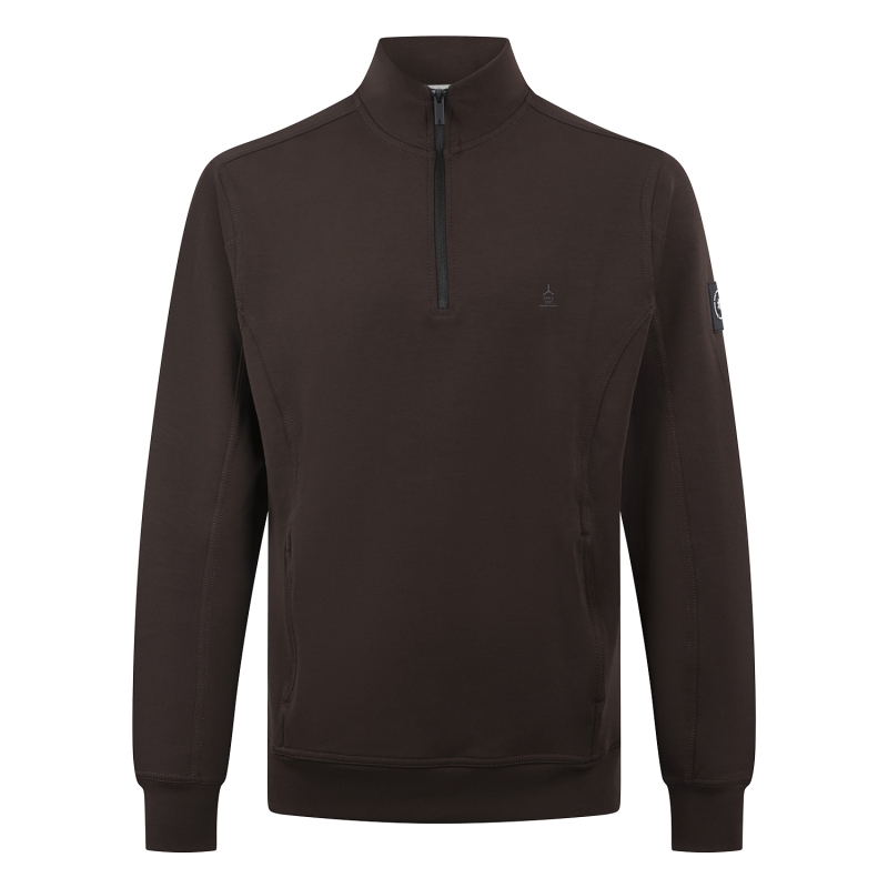 Stonecast Baldwin men W20481 sweatshirts Bruin donker