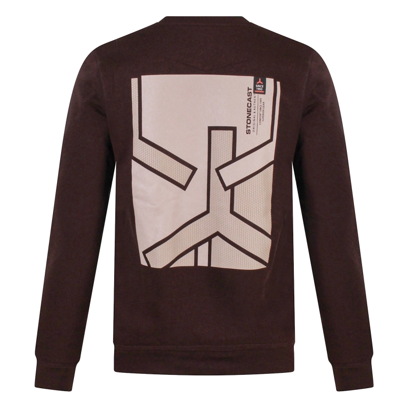 Stonecast Bexley men W20490 sweatshirts Bruin donker