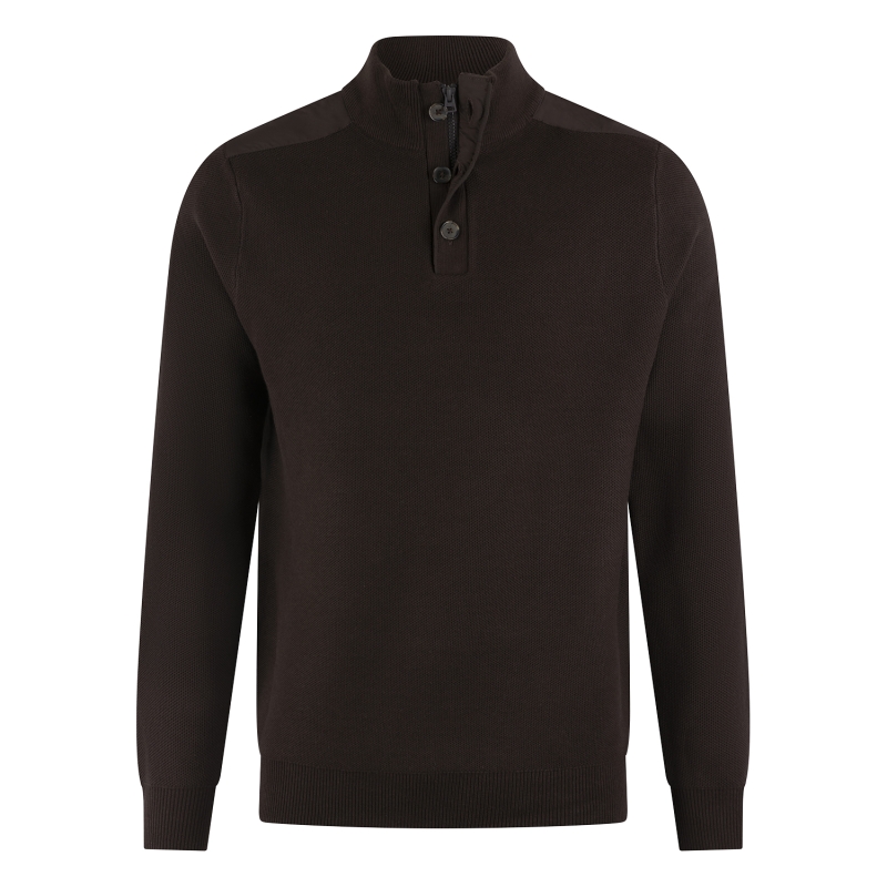 Stonecast Bertus men W20480 pullover Bruin donker