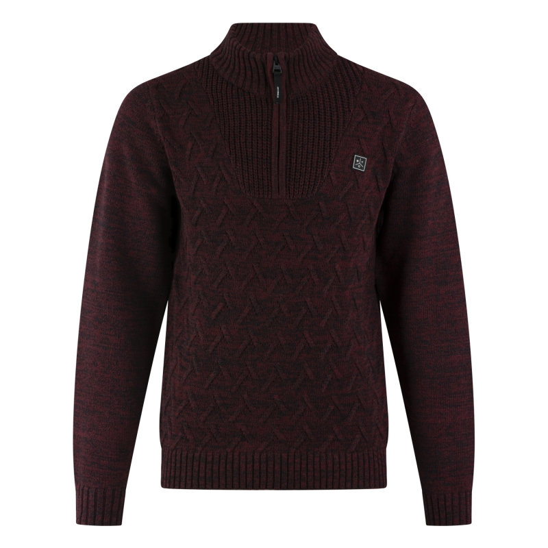 Stonecast Bewis men W20479 pullover Wijnrood