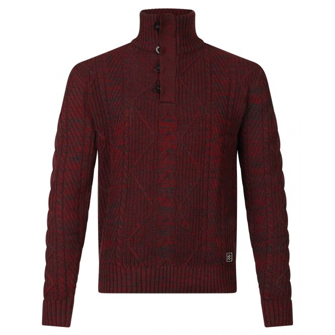 Stonecast Stonecast Carrick W10540 Bordeaux rood cabernet melee Stonecast Carrick W10540 Heren pullover Bordeaux rood bestel je online bij www.bertusmode.nl/