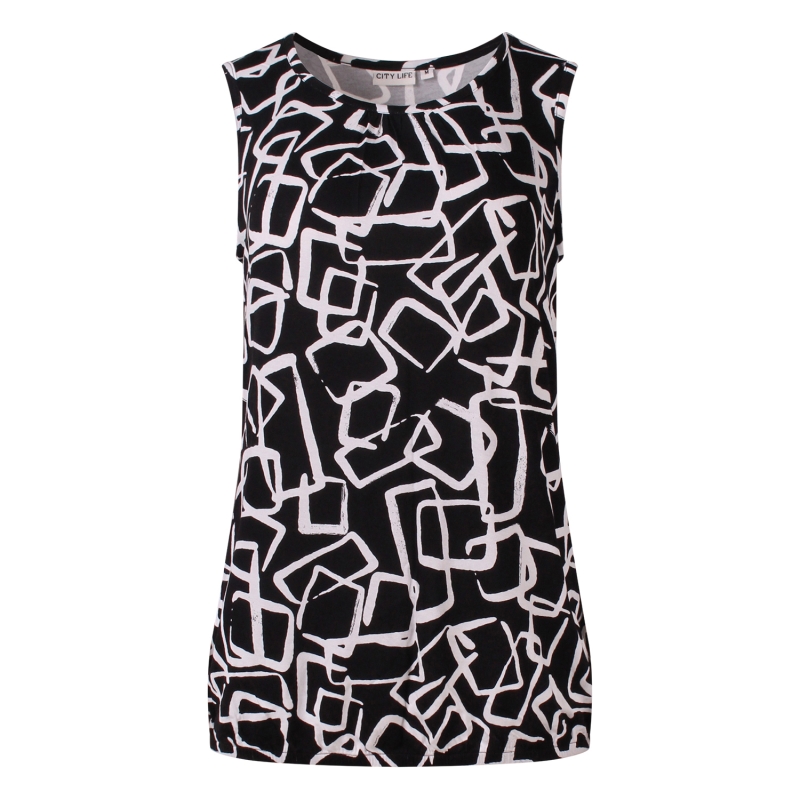 City Life 214183 Z10463 singlets Zwart