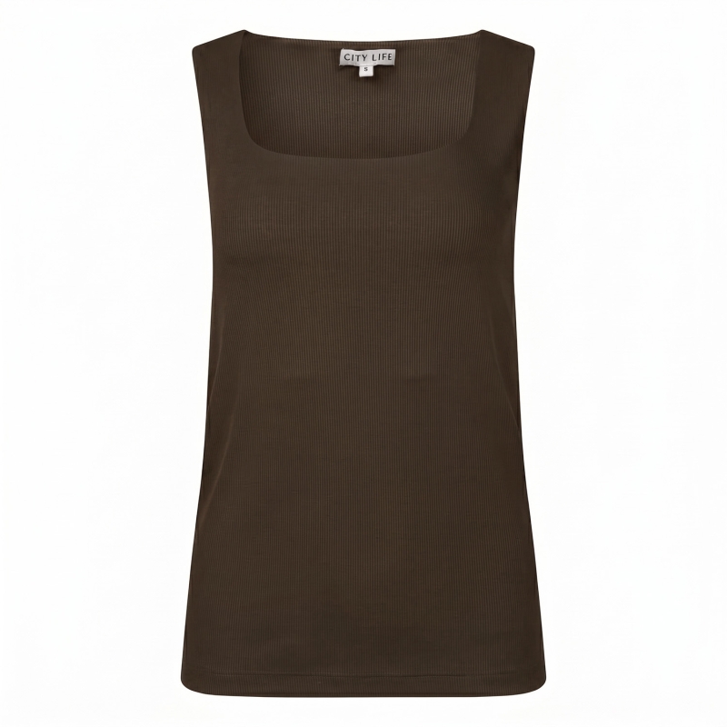 CL essentials 212138 W20032 singlets Bruin donker