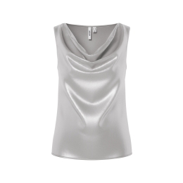 hypedrop HDNATHALIE COWL-NECK TOP dames singlet Grey