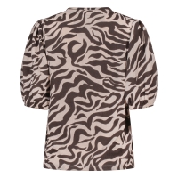 lizzi lou Daantje aop Z10496 t-shirts korte mouw Bruin