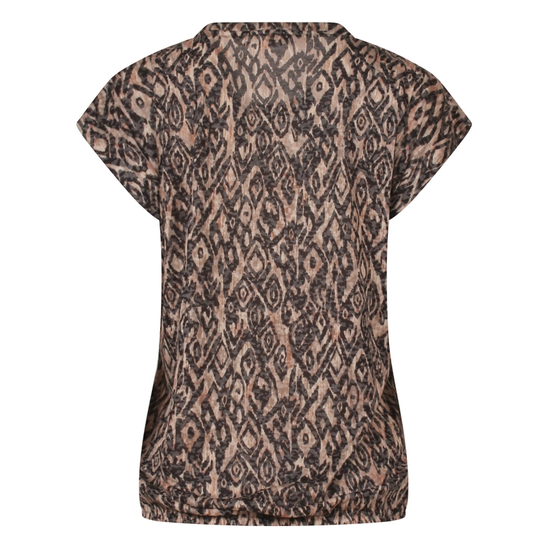 City Life 211571 Z10456 t-shirts korte mouw Taupe