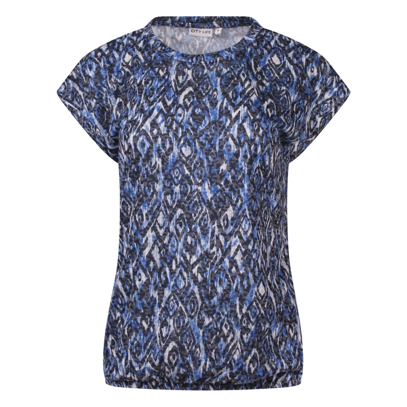 City Life 211571 Z10456 t-shirts korte mouw Kobalt