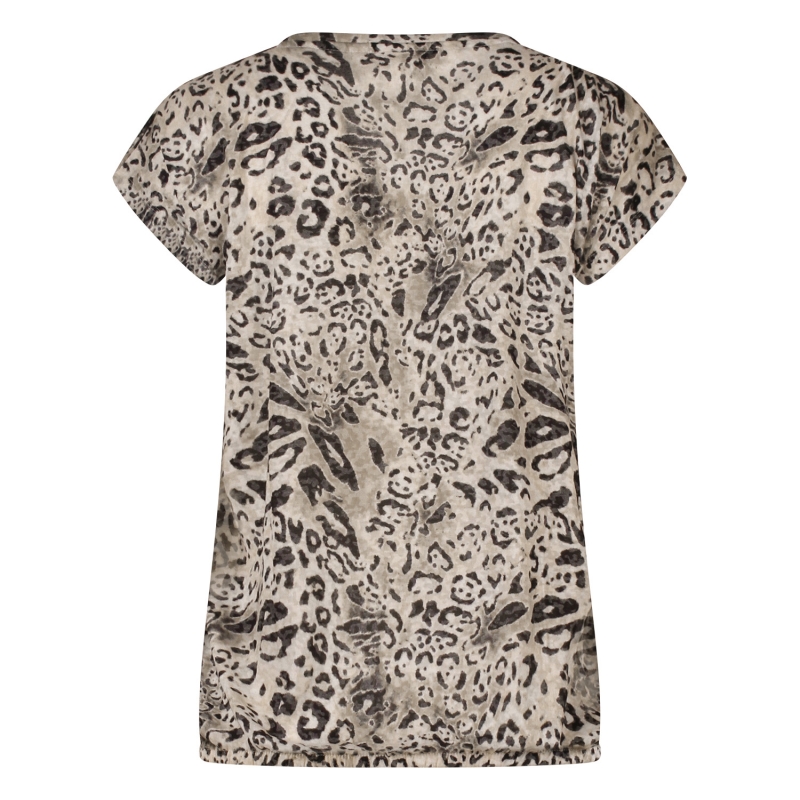 City Life 212976 Z10458 t-shirts korte mouw Taupe