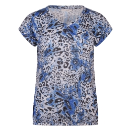 City Life 212976 Z10458 dames T-shirt km Kobalt