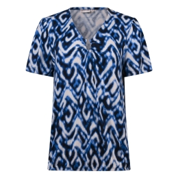 City Life 213833 Z10459 dames T-shirt km Kobalt