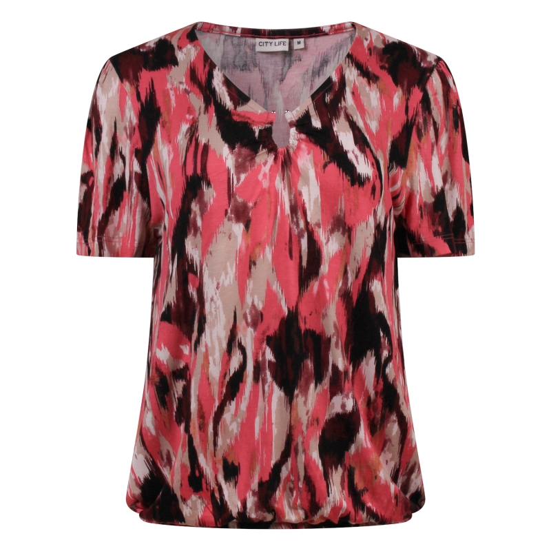 City Life 213833-01 Z10460 t-shirts korte mouw Taupe