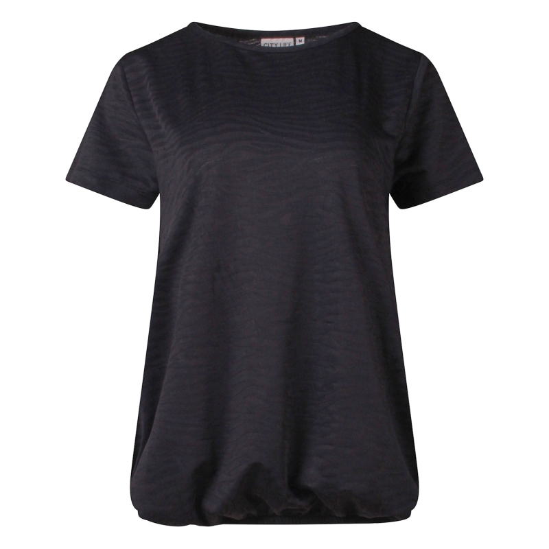 City Life 213860 Z10465 t-shirts korte mouw Zwart