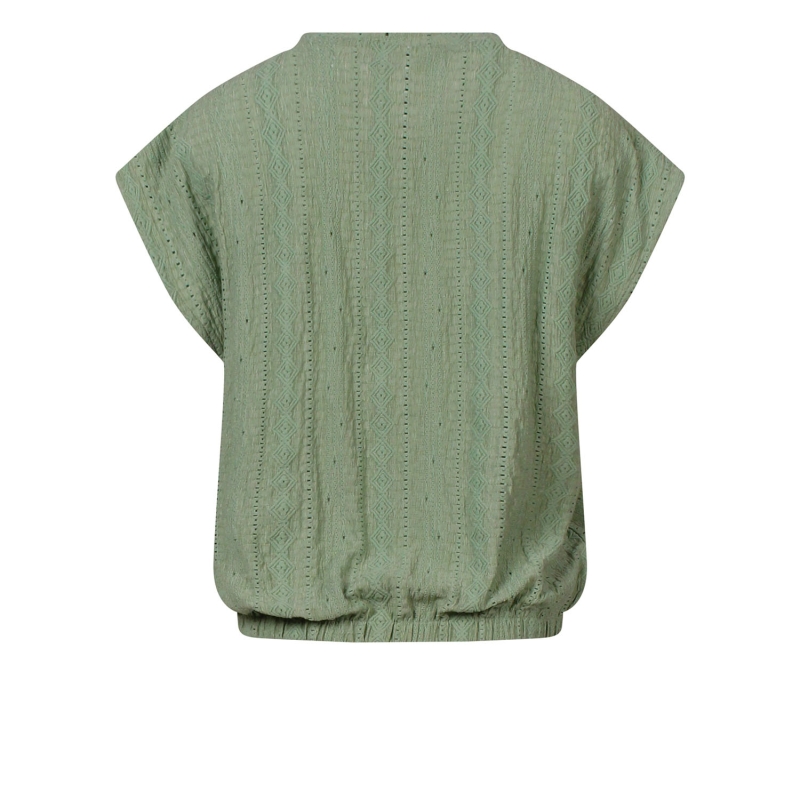 City Life Avelie Z10584 t-shirts korte mouw Groen mos