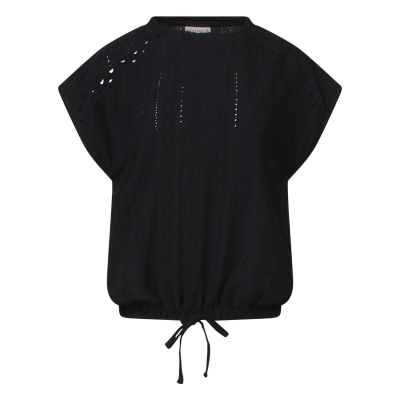 City Life Avelie Z10584 t-shirts korte mouw Zwart