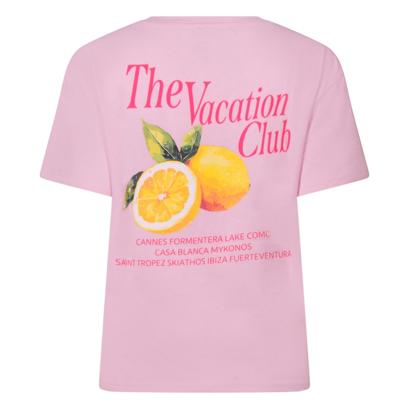 lizzi lou Badia neon Z10575 t-shirts korte mouw Rose