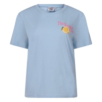 lizzi lou Badia neon Z10575 t-shirts korte mouw Blauw licht