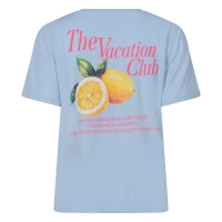 lizzi lou Badia neon Z10575 t-shirts korte mouw Blauw licht