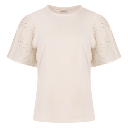 City Life Giselle Z10578 dames T-shirt km Ecru