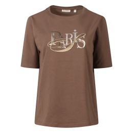 So Soire Franka Z10550 dames T-shirt km Taupe