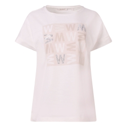 So Soire Pearl Z10548 dames T-shirt km Ecru