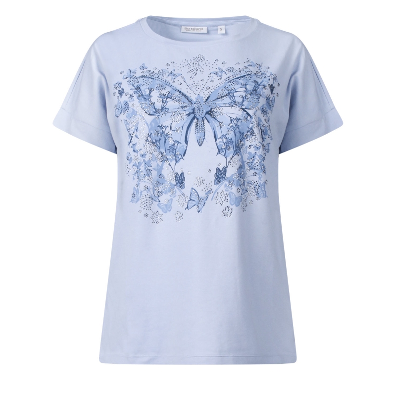 So Soire Pernille Z10549 t-shirts korte mouw Blauw licht