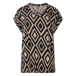 City Life LT-65931 Z10431 dames T-shirt km Zwart