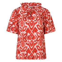 City Life LT66059-A Z10555 dames T-shirt km Koraal