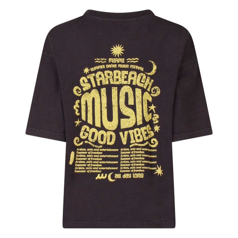 lizzi lou LT-91758 Z10562 t-shirts korte mouw Geel