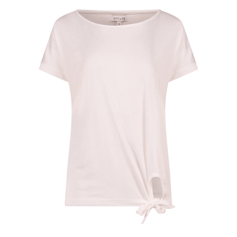 City Life CX90454R5 Z10525 t-shirts korte mouw Ecru