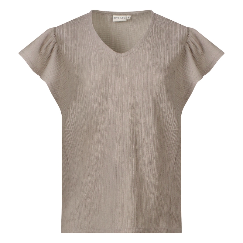 City Life CX90944 Z10518 t-shirts korte mouw Taupe