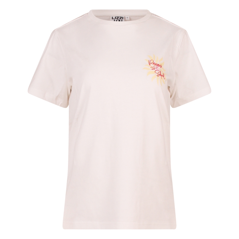 lizzi lou CX90945 Z10521 t-shirts korte mouw Ecru