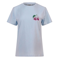 lizzi lou CX90945R1 Z10522 t-shirts korte mouw Blauw licht