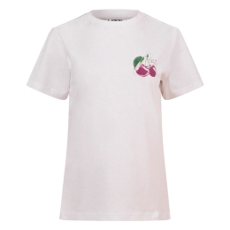 lizzi lou CX90945R1 Z10522 dames Dames T-shirt km Wit