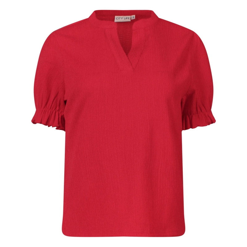City Life LW93511 Z10517 t-shirts korte mouw Rood