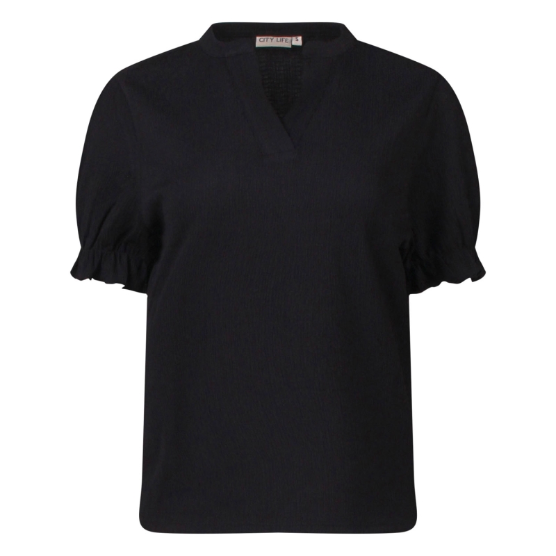 City Life LW93511 Z10517 t-shirts korte mouw Zwart