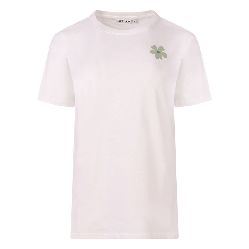 lizzi lou 213724A Z10627 t-shirts korte mouw Ecru