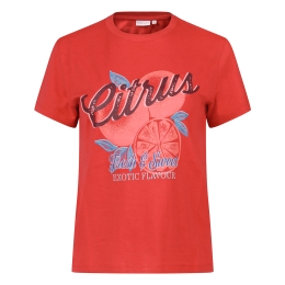 City Life 213725A Z10629 dames T-shirt km Rood