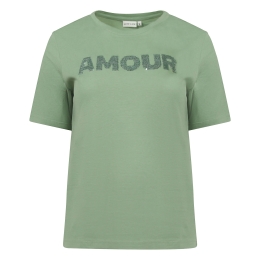 City Life 214253 Z10700 dames T-shirt km Groen mos