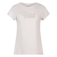 City Life 214254 Z10701 t-shirts korte mouw Ecru