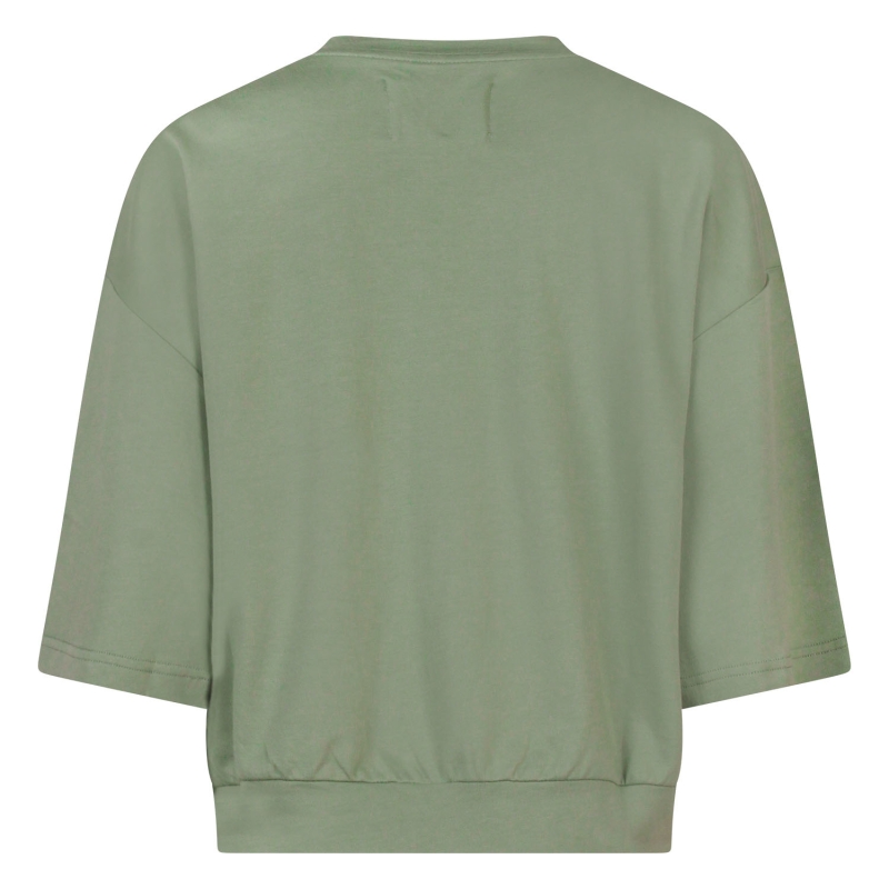 lizzi lou 214255 Z10702 t-shirts korte mouw Groen mos
